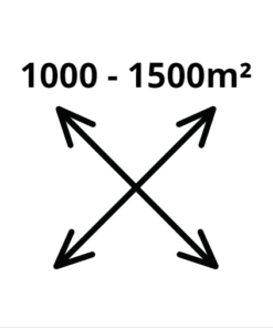 1000 - 1500 m²